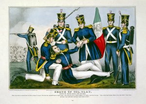 Tod von Oberst Clay, Schlacht von Buena Vista, 23. Februar 1847 von American School