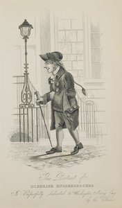 Diedrich Knickerbocker, gewidmet Washington Irving (1783-1859) von American School