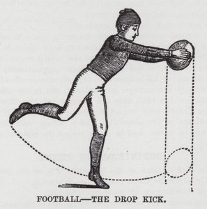 Fußball, der Dropkick