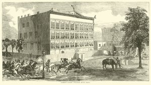 Forrests Räuber greifen das Irving-Gefängnis an, August 1864