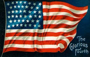 Vierter Juli Amerikanische Flagge