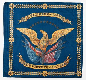 Vorderansicht der Bürgerkriegsflagge, ca. 1861-1865