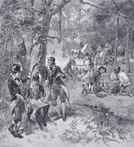 General Francis Marion im Lager von American School