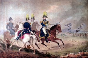 General William Henry Harrison (1773-1841) & Stab in der Schlacht am Thames in 1813