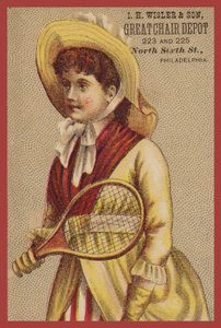 Mädchen mit Schläger von American School