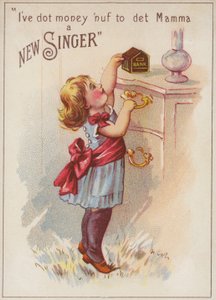 Mädchen mit Sparbüchse von American School