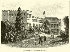 Regierungshaus, Bombay von American School