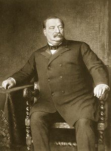 Grover Cleveland, 22. und 24. Präsident der Vereinigten Staaten von Amerika, veröffentlicht 1901 (Photogravur)