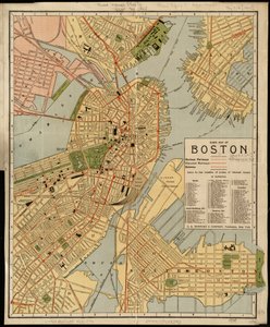 Stadtplan von Boston