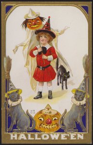 Halloween-Karte von American School