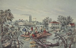 Hochwasser im Mississippi von American School