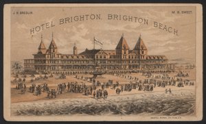 Hotel-Handelskarte (farbige Gravur) von American School