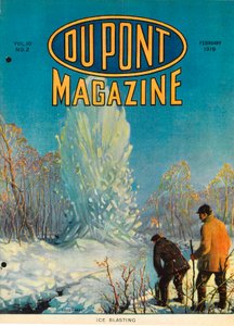 Eissprengen, Titelseite des DuPont Magazins, Februar 1919