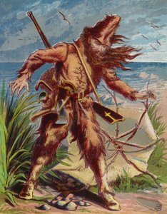 Illustration für Robinson Crusoe von American School
