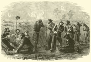 In den Schützengräben vor Petersburg, August 1864 von American School