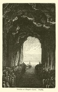 Innenraum der Fingalshöhle, Staffa von American School