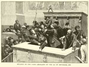Invasion des Corps Legislatif am 4. September 1870