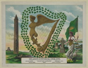 Irlands historische Embleme von American School