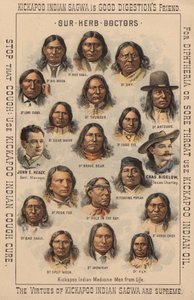 Kickapoo-Indianer-Medizinmänner von American School