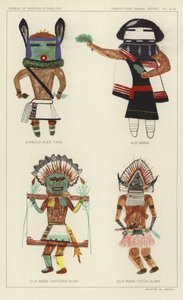 Kwacus Alek Taka, Alo Mana, Alte Maske (Katcina Clan), Alte Maske (Tcua Clan) von American School