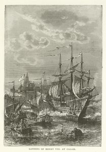 Landung von Heinrich VIII. in Calais von American School