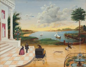 Verlassen des Herrenhauses, ca. 1850-55