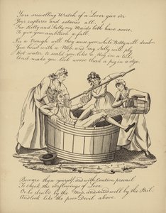 Mann wird von Frauen in eine Wanne geworfen von American School