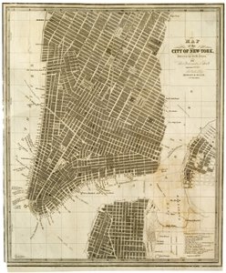 Karte der Stadt New York [in Manhattan, bis zur 36. Straße]