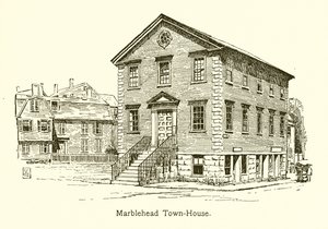 Marblehead Rathaus (Gravur) von American School