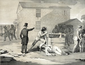 Märtyrertod von Joseph und Hyrum Smith im Gefängnis von Carthage, 27. Juni 1844, 1851 von American School
