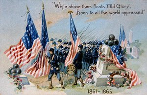 Postkarte zum Memorial Day von American School