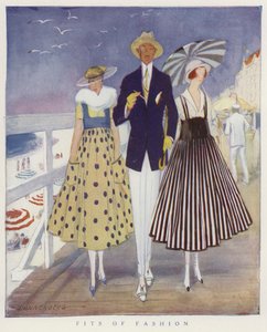 Verspottung der Mode von Männern und Frauen von American School