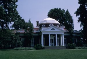 Monticello, entworfen von Thomas Jefferson
