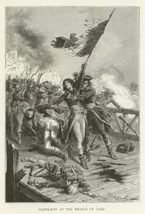 Napoleon an der Brücke von Lodi von American School
