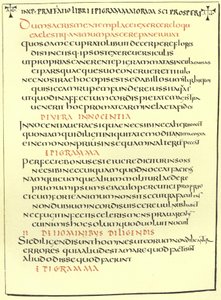 Seite aus den Epigrammen des Heiligen Prosper von American School