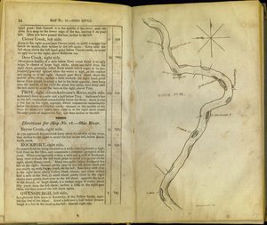 Seiten aus The Western Pilot..., von Samuel Cummings, veröffentlicht von G. Conclin, Cincinnati, 1847