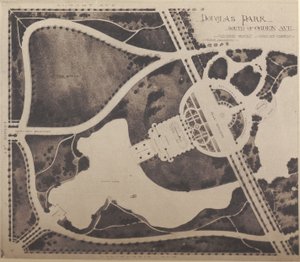 Plan des Wintergartens im Douglas-Park von American School