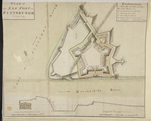 Plan der neuen Festung in Pittsburgh von American School
