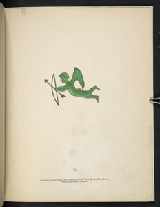 Tafel 15. Grüne Amorfigur. Spectropia; oder, Überraschende spektrale Illusionen, die überall Geister zeigen, und in jeder Farbe, etc. ser. 1. J.H. Brown 1864