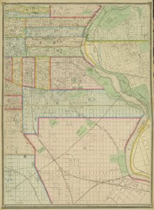 Tafel 5, Karte der gesamten eingemeindeten Stadt Philadelphia, 1867