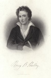 Porträt von Percy Bysshe Shelley von American School