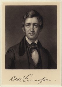 Porträt von Ralph Waldo Emerson von American School