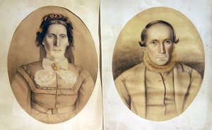 Porträt eines Ehemanns und einer Ehefrau, ca. 1880