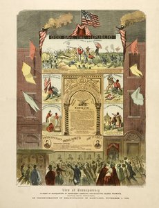 Plakat zur Feier der "Emanzipation in Maryland, 1. November"