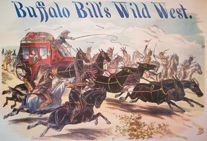Plakat für Buffalo Bills Wild West Show, ca. 1885 von American School