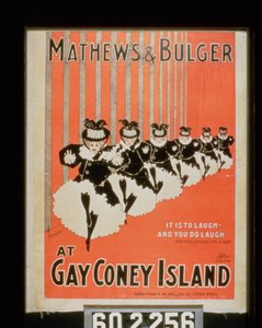 Plakat für Mathews & Bulger in Gay Coney Island