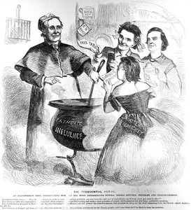 Präsidenten-Pot Pie, aus Frank Leslies Budget of Fun, 1. Oktober 1860