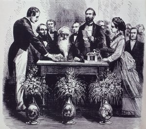 Professor Samuel Finley Breese Morse erklärt die Funktion seiner Erfindung