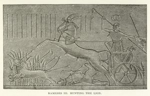 Ramses III. jagt den Löwen