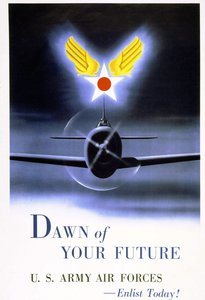 Rekrutierungsplakat für „US Army Air Forces“